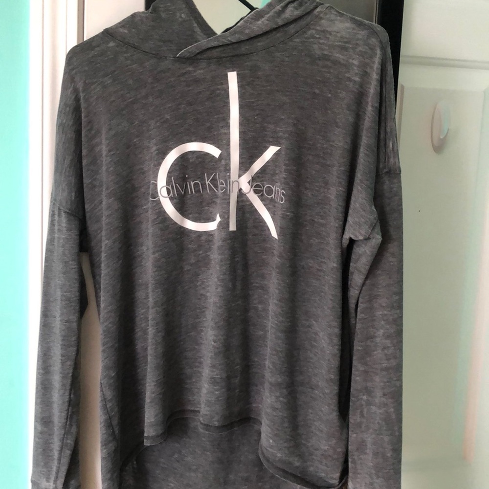 Thin grey Calvin Klein sweatshirt